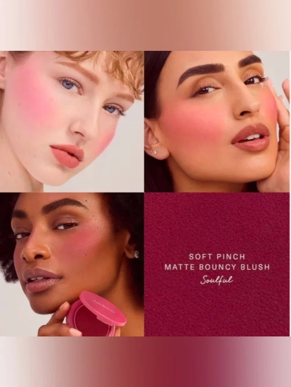 Rare Beauty Soft Pinch Matte Bouncy Blush-Color: Soulful-New In Box